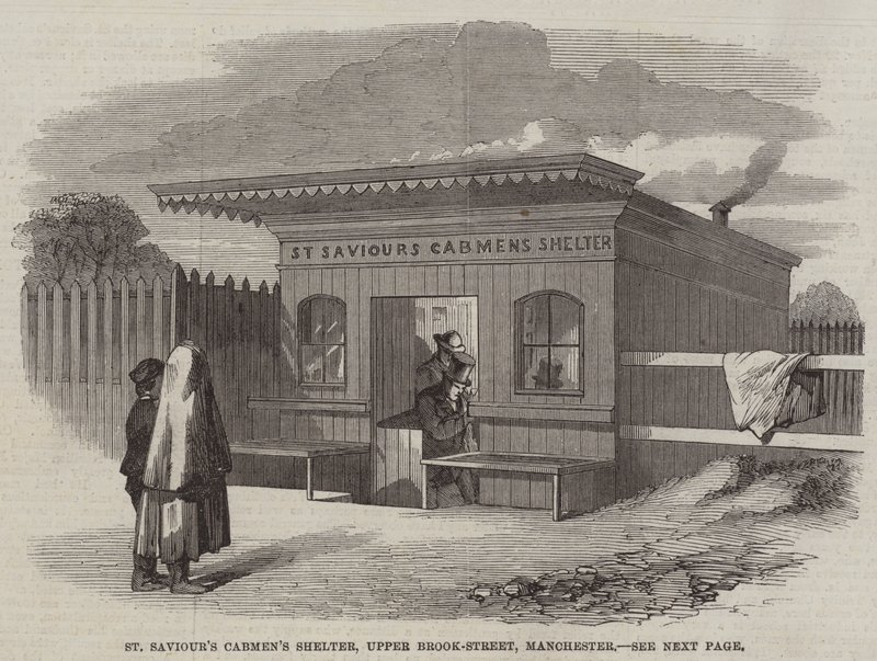 Refugio para Cocheros de St Saviour, Upper Brook-Street, Manchester de English School