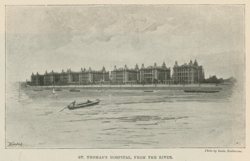Hospital St Thomas, desde el río de English School