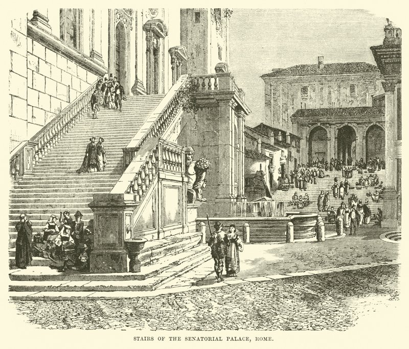 Escaleras del Palacio Senatorial, Roma de English School