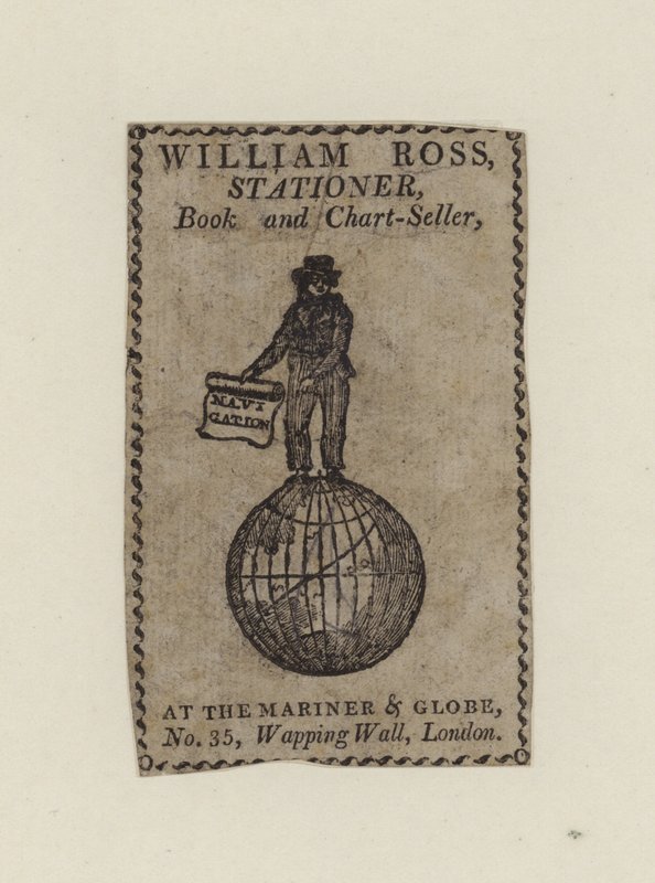 Tarjeta comercial de papelería, William Ross de English School