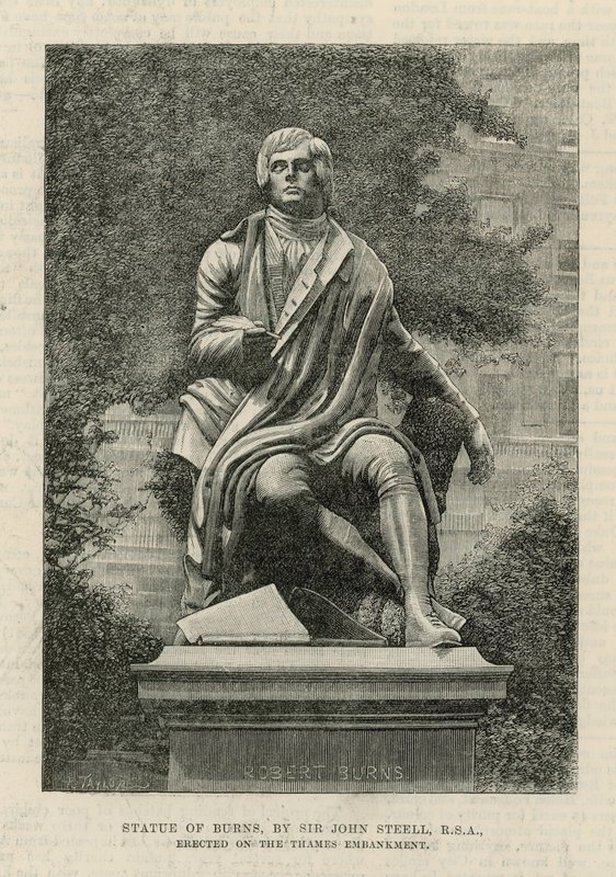 Estatua de Burns, por Sir John Steell de English School