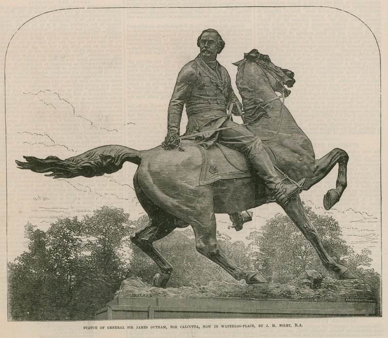 Estatua del General Sir James Outram, para Calcuta, ahora en Waterloo Place de English School