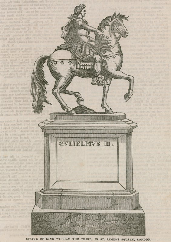 Estatua del Rey Guillermo III, en St. James