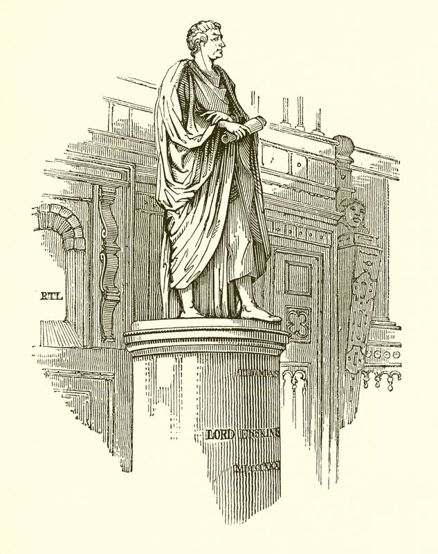 Estatua de Lord Erskine en Lincolns Inn Hall de English School