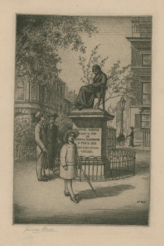 Estatua de Thomas Carlyle de English School
