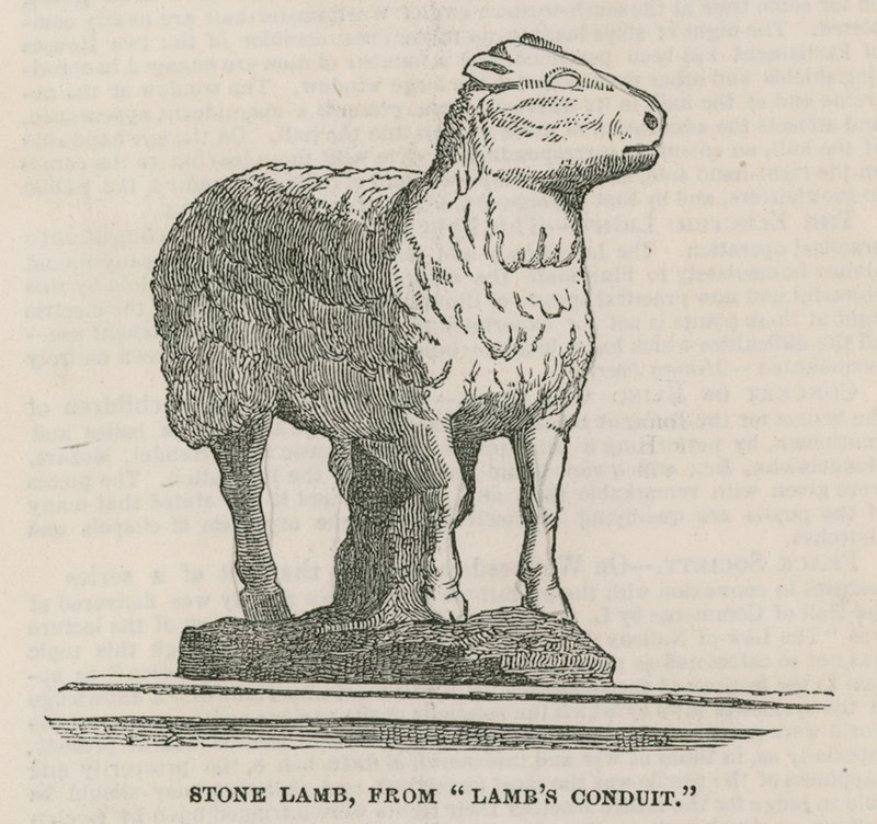Cordero de piedra del conducto de Lamb de English School