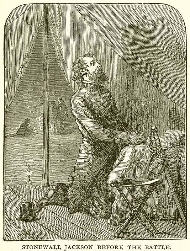 Stonewall Jackson antes de la batalla de English School