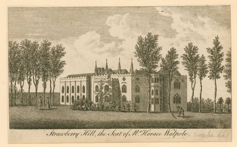 Strawberry Hill, Twickenham, Londres; la residencia del Sr. Horace Walpole de English School