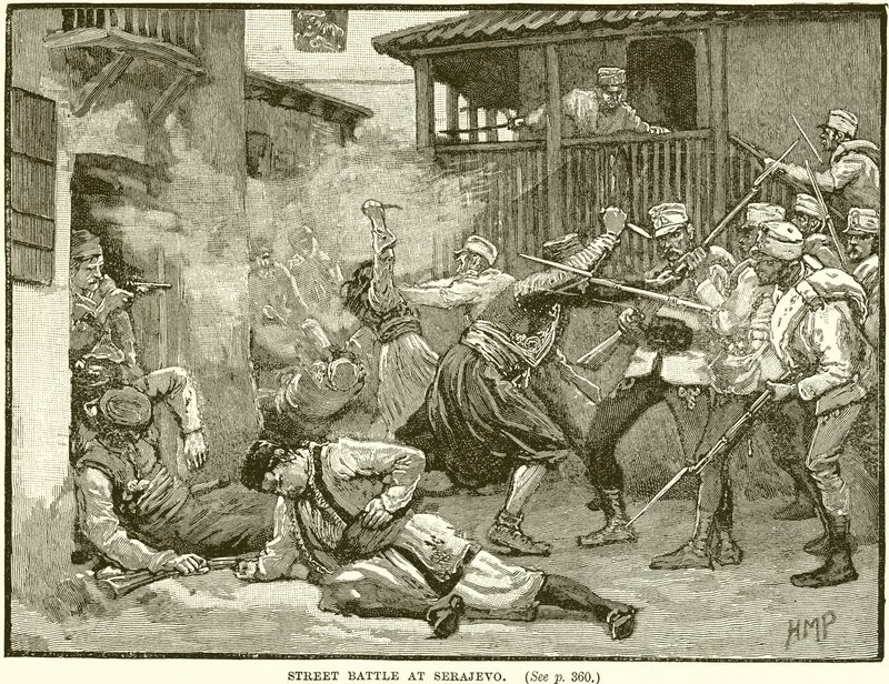 Batalla callejera en Sarajevo de English School