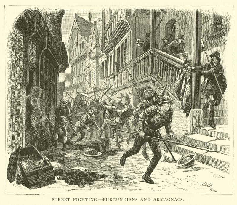 Lucha callejera, borgoñones y armagnacs de English School