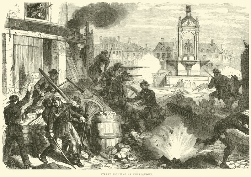 Combate callejero en Chateaudun, octubre de 1870 de English School