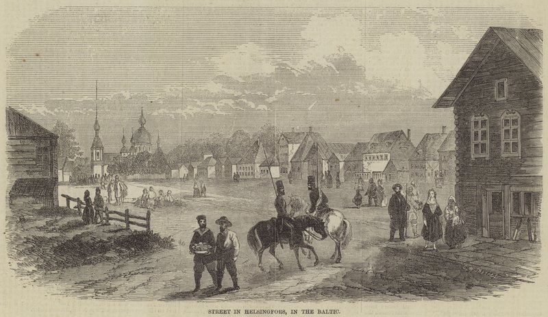 Calle en Helsingfors, en el Báltico de English School