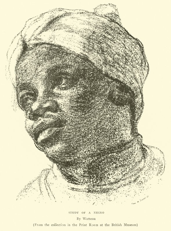 Estudio de un negro (grabado) de English School