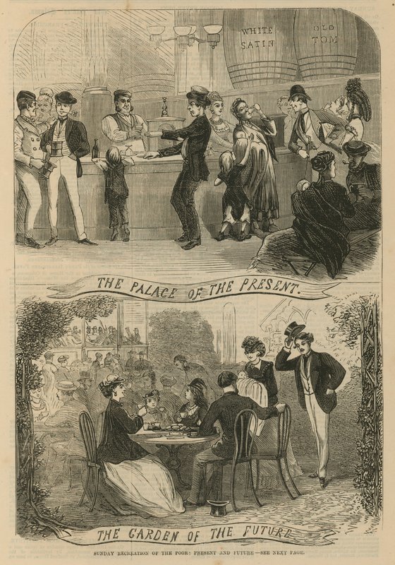 Recreación dominical de los pobres: El palacio del presente, el jardín del futuro de English School