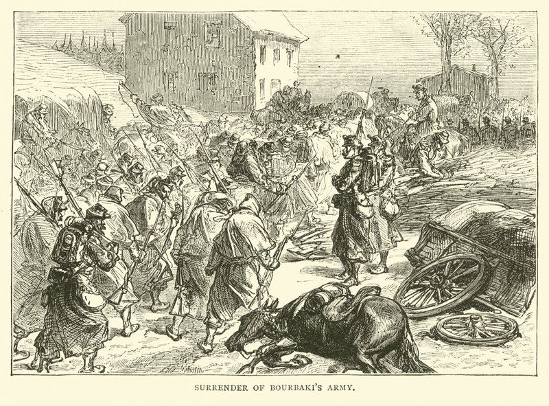 Rendición del ejército de Bourbaki, enero 1871 de English School