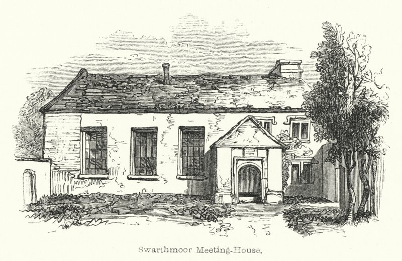 Casa de Reuniones de Swarthmoor (grabado) de English School