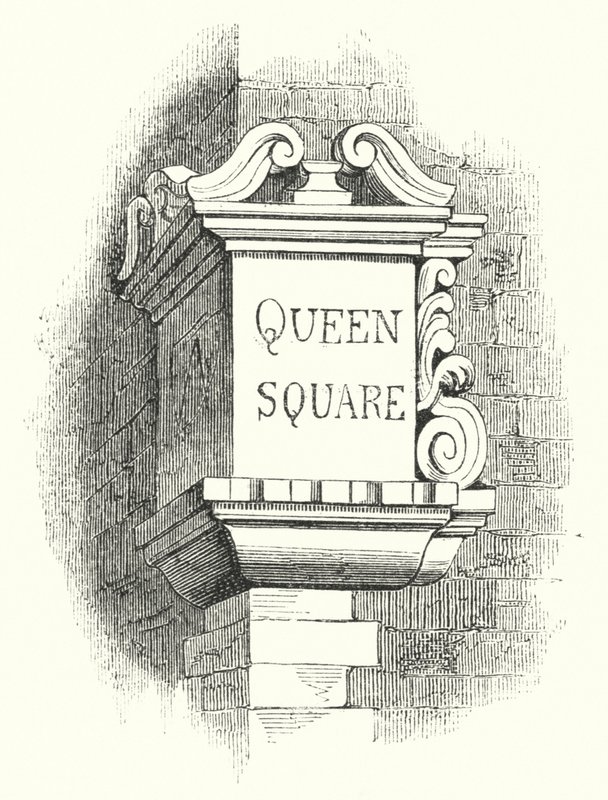 Placas para esquinas de calles, Queen Square de English School