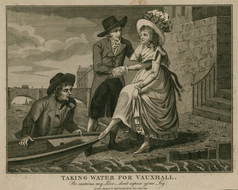 Tomando agua para Vauxhall - ten cuidado mi amor... no expongas tu pierna de English School