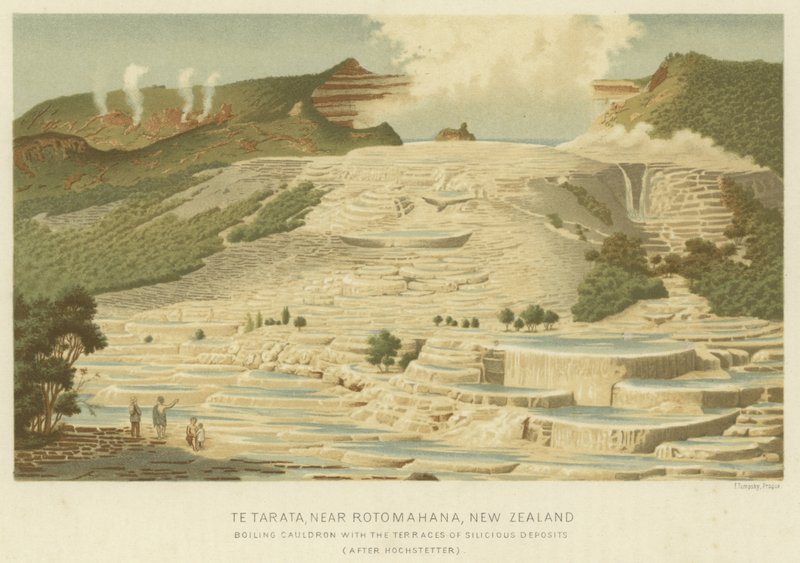 Te Tarata, cerca de Rotomahana, Nueva Zelanda de English School
