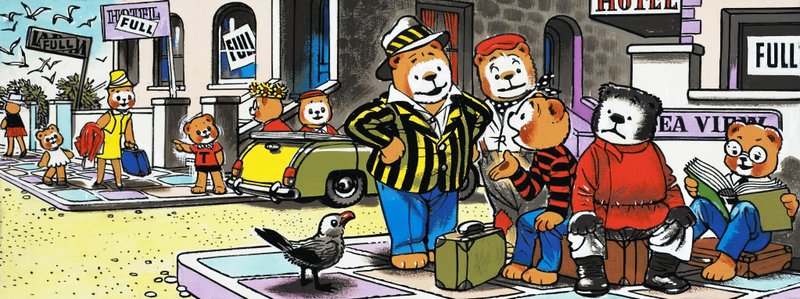 Osos de peluche buscando alojamiento de English School