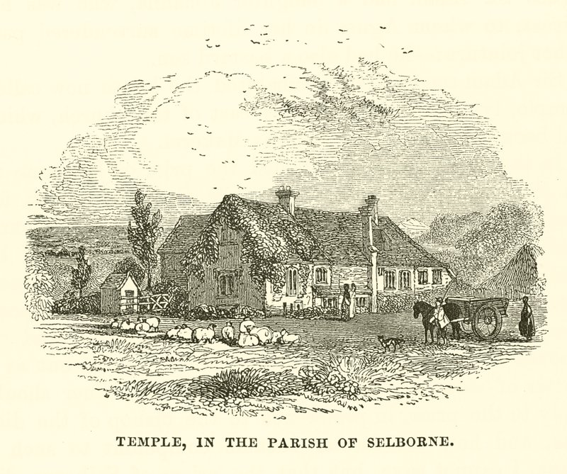 Temple, en la parroquia de Selborne (grabado) de English School