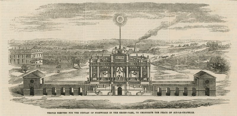 Templo erigido para celebrar la paz de Aquisgrán de English School