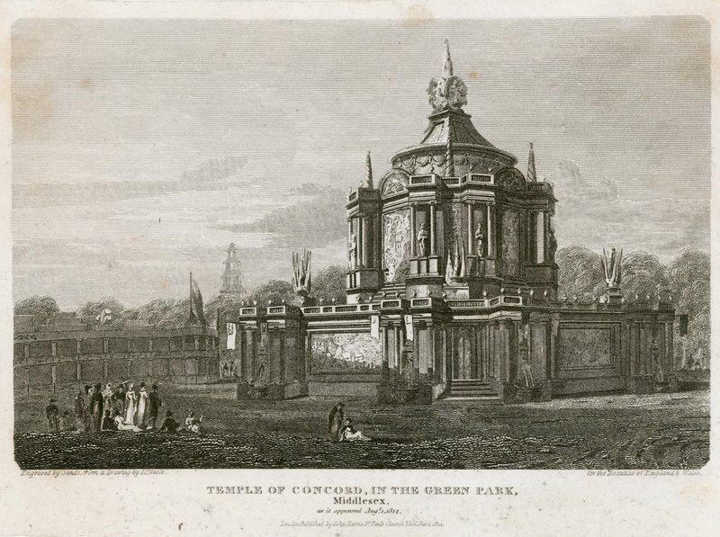 Templo de la Concordia erigido para la Paz de 1814 de English School