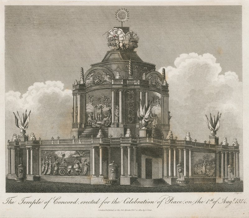 Templo de la Concordia erigido para la Paz de 1814 de English School