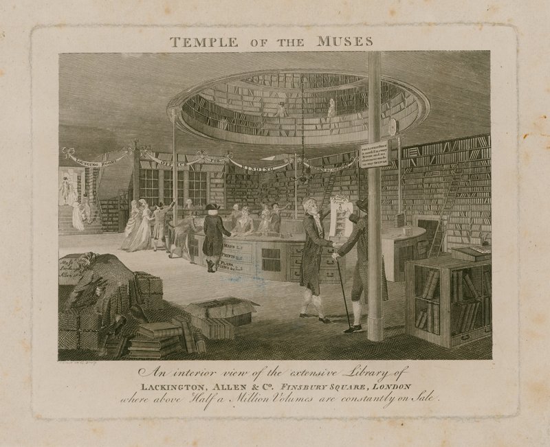 Temple of the Muses, Lackington Allen & Co, Finsbury Square de English School
