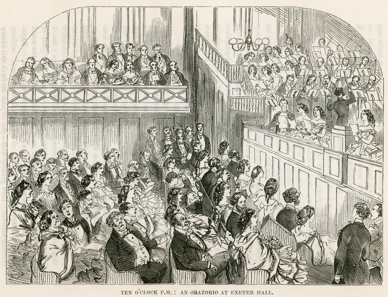Diez en punto PM: Un oratorio en Exeter Hall de English School