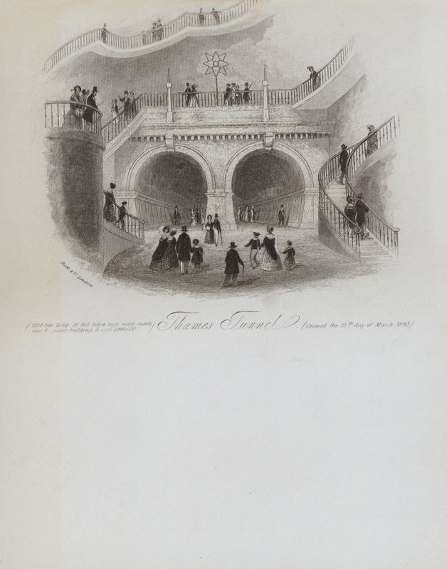 Túnel del Támesis (grabado) de English School