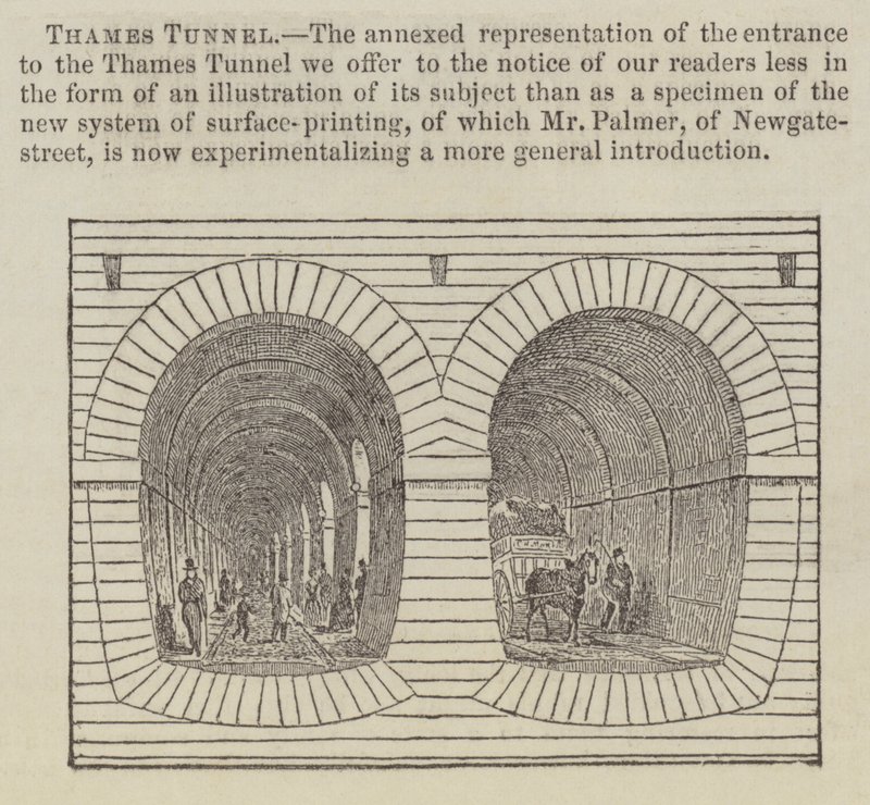 Túnel del Támesis (grabado) de English School