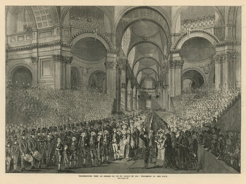 Visita de acción de gracias del Rey Jorge III a la Catedral de San Pablo de English School
