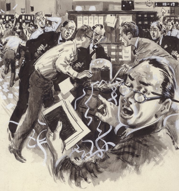 El colapso del mercado de valores de 1929 de English School