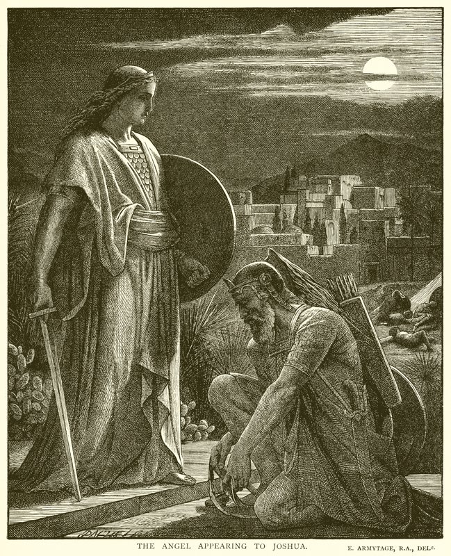 El ángel apareciendo a Josué de English School