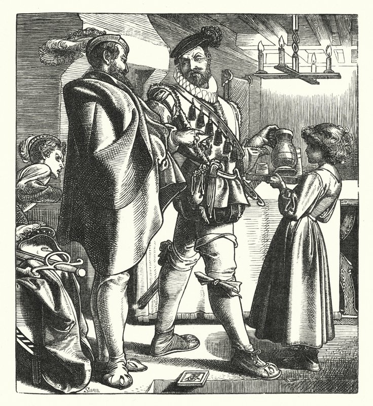 El Aparador del Tribunal Secreto (grabado) de English School