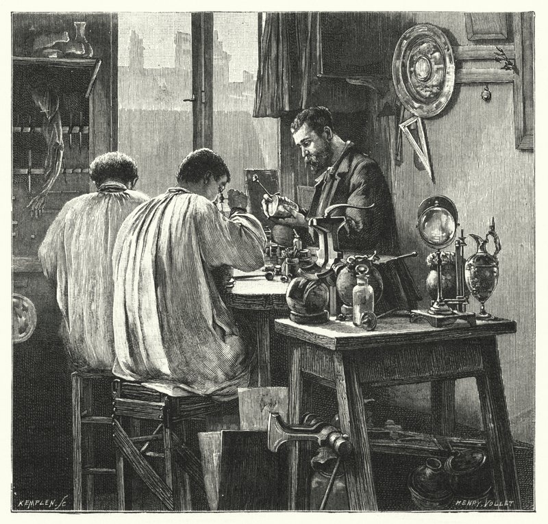 El arte de perseguir (grabado) de English School