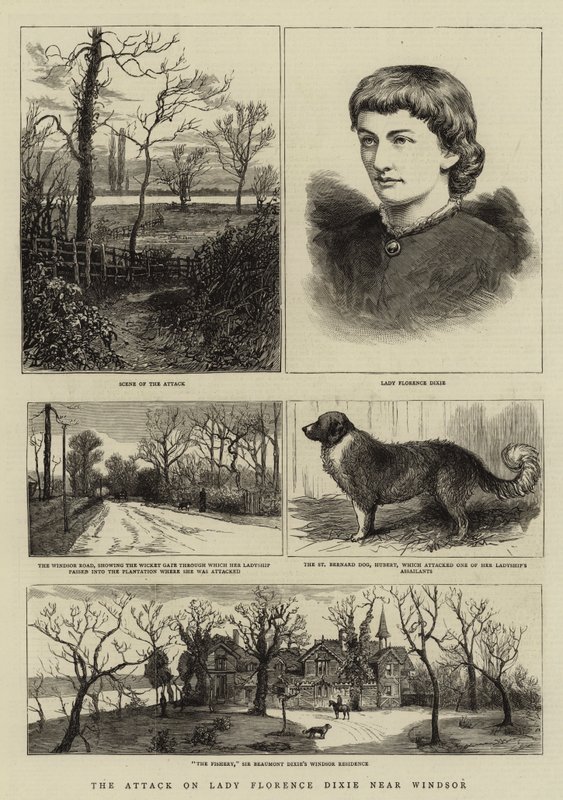 El ataque a Lady Florence Dixie cerca de Windsor de English School