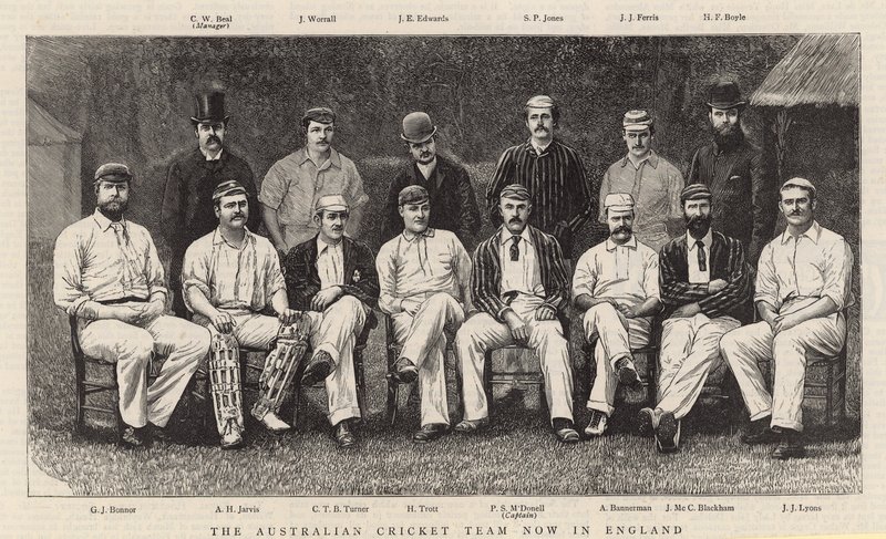 El equipo de cricket australiano ahora en Inglaterra de English School