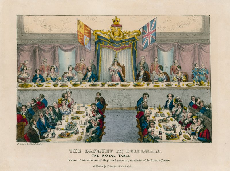 El banquete en Guildhall de English School