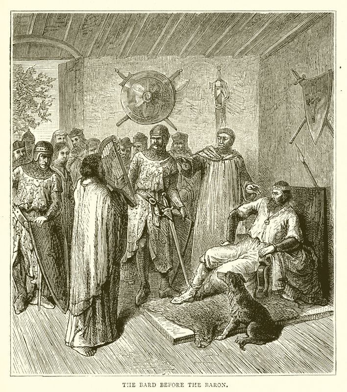 El bardo ante el barón de English School