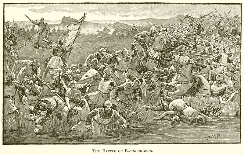La batalla de Bannockburn de English School