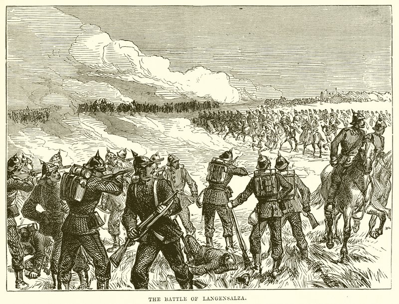 La batalla de Langensalza de English School