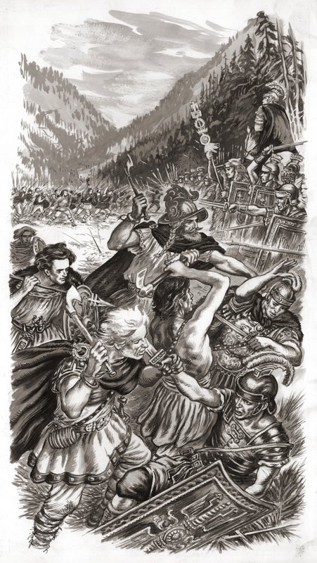 La Batalla del Bosque de Teutoburgo de English School