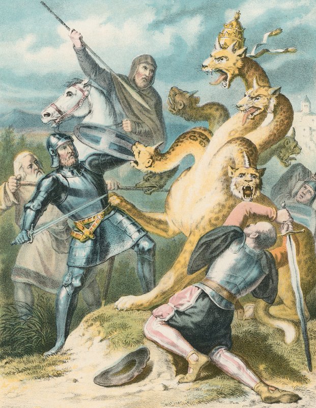 La batalla con el gran monstruo de English School