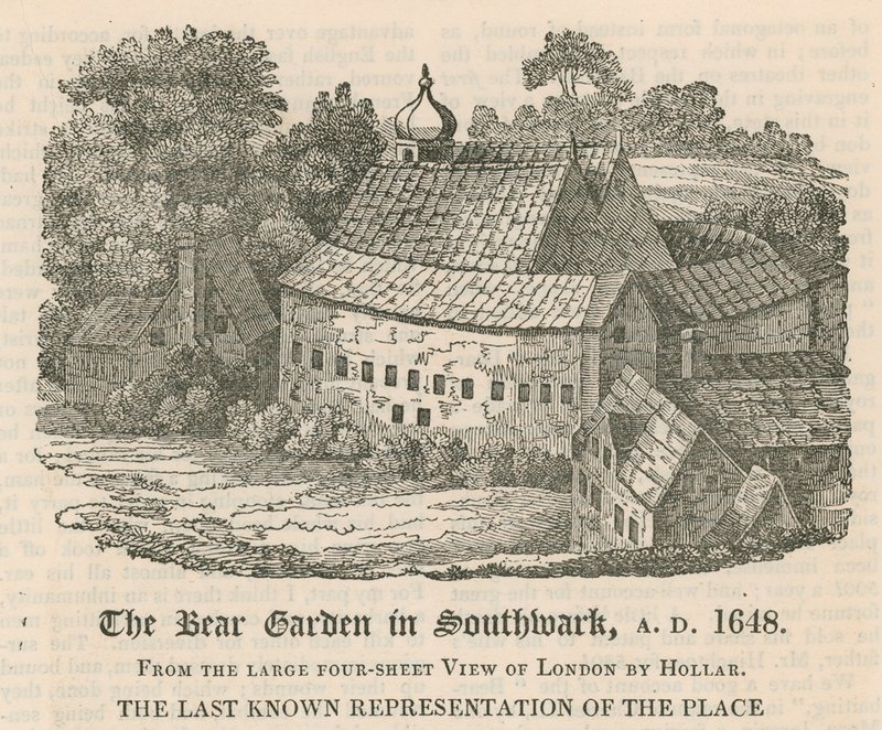 El Bear Garden en Southwark, AD 1648 de English School