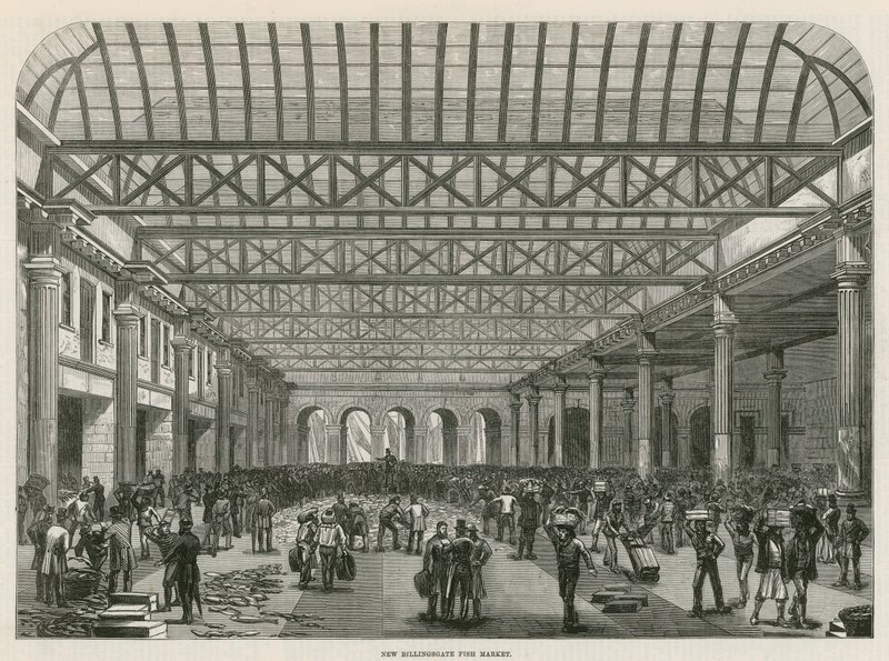 El mercado de pescado de Billingsgate de English School