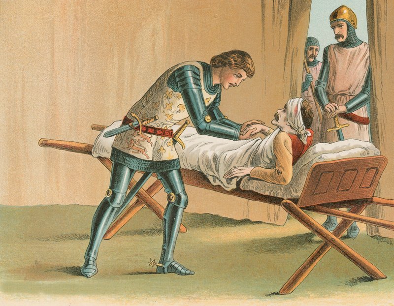 El Príncipe Negro y Lord James Audley de English School