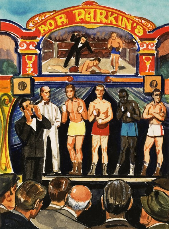 El puesto de boxeo de English School
