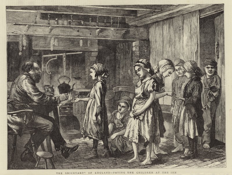 Las ladrilleras de Inglaterra - Pagando a los niños de English School